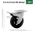 8 -Zoll -Schwarzer europäischer europäischer industrieller Caster Wheel